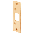 Prime-Line Deadbolt Strike, 4-7/8 in., Brass Plated Single Pack E 2432